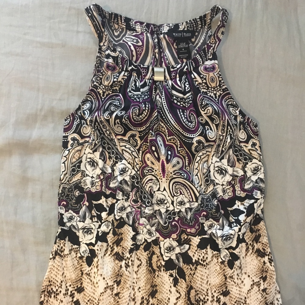 White House Black Market silk tank top